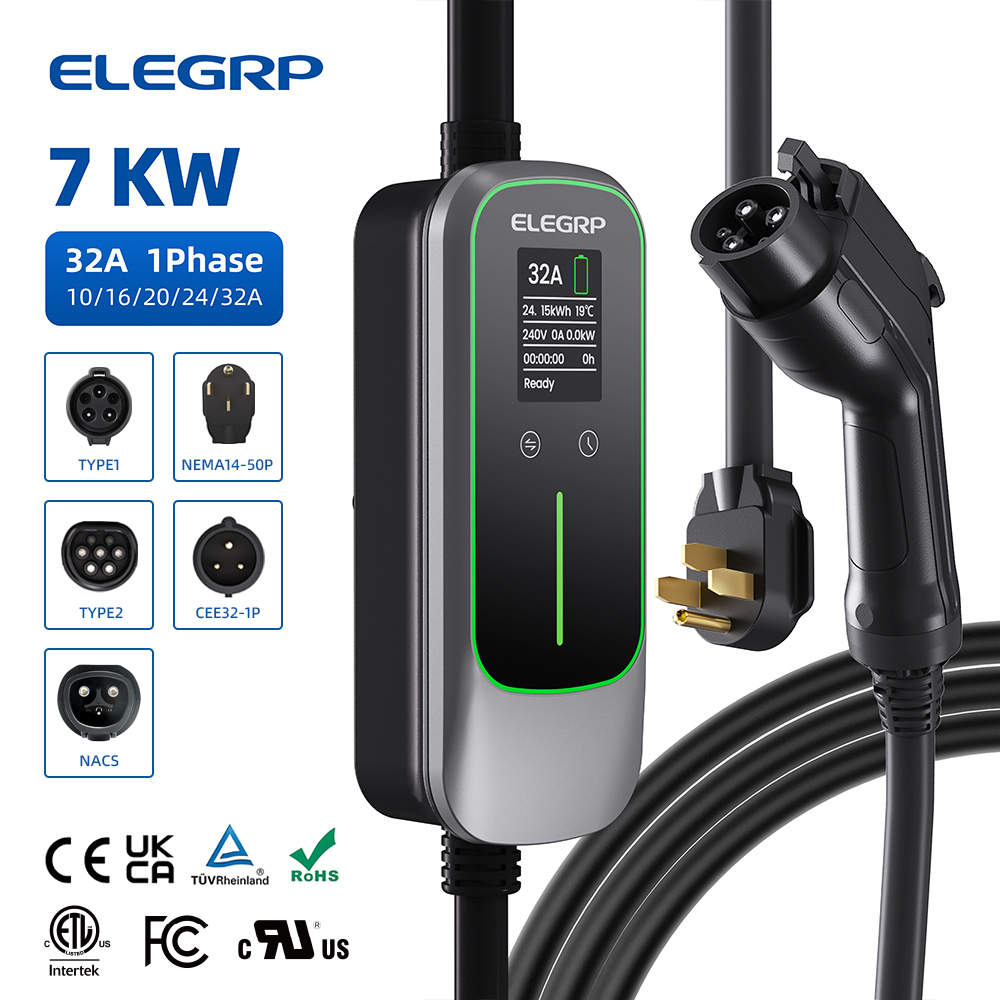 ELEGRP Cargador portátil para  - Portable Ev Charger reseña y precio