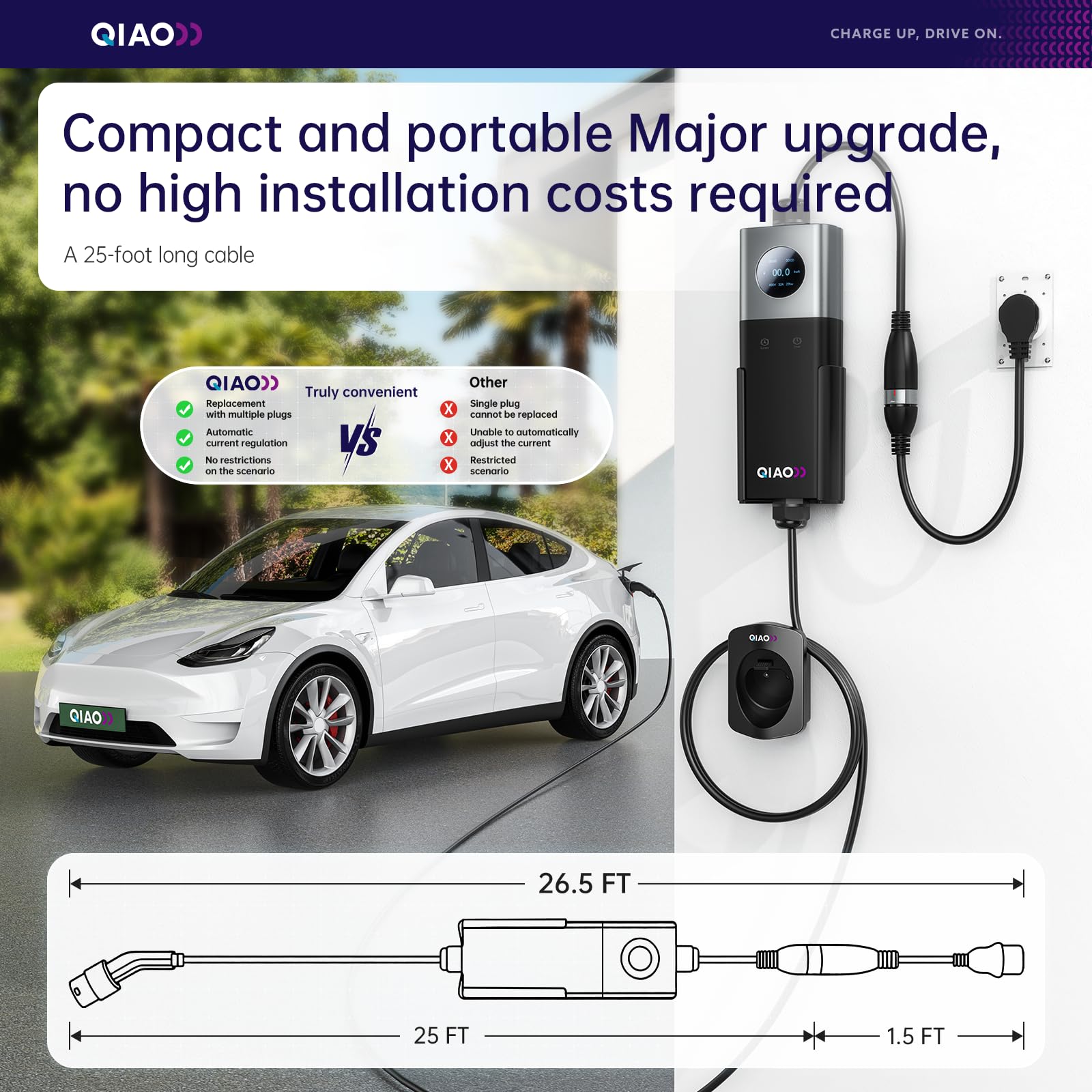 Cargador de vehículos eléctric - Portable Ev Charger reseña y precio